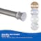 Kenney Mfg Twist & Fit No Tools Tension Shower Curtain Rod, 36-63in, Polished Pewter T608C/PL5 - alternate 9